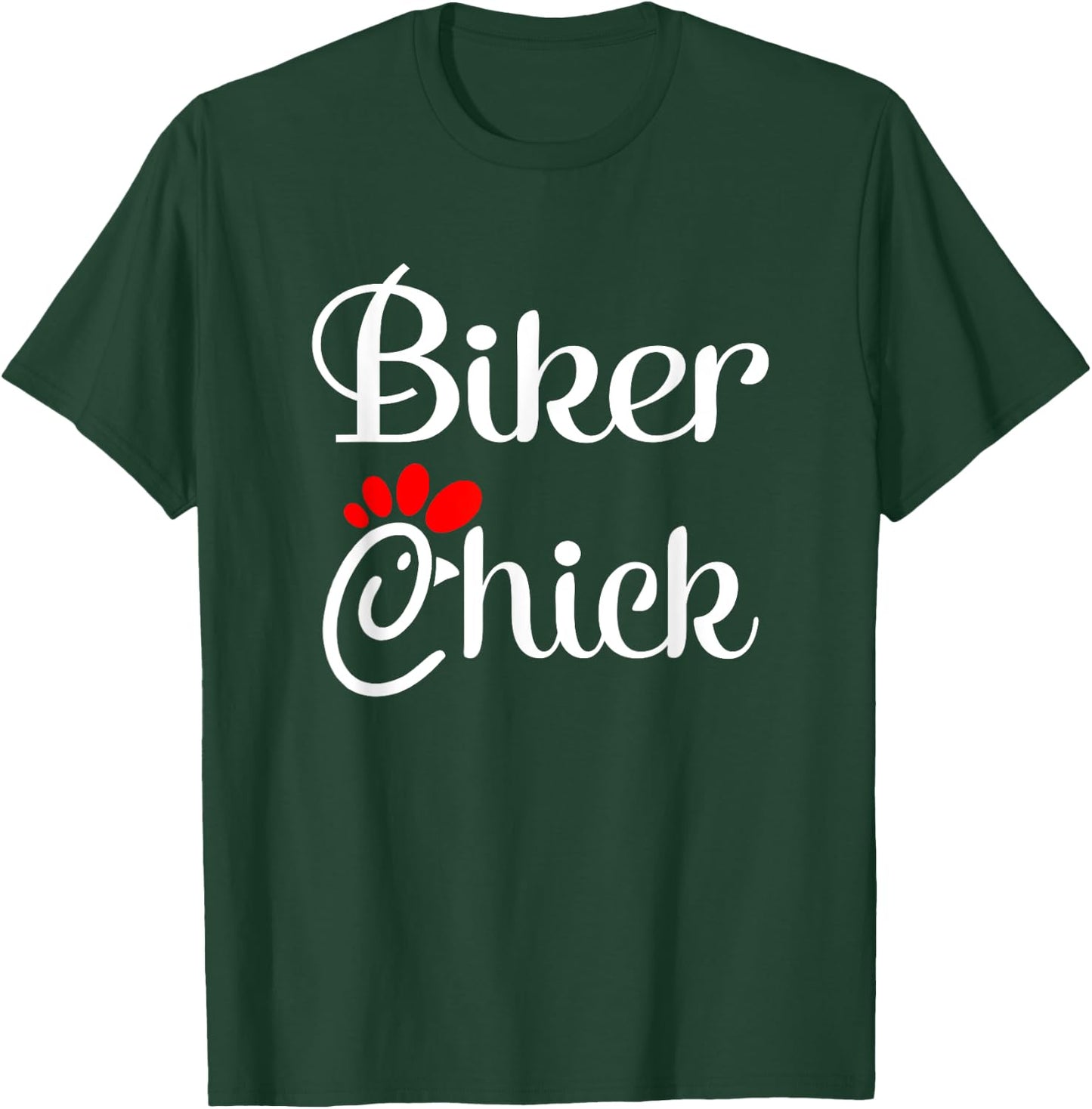 Biker Chick Motorcycle T-Shirt - T-Shirt | Forest