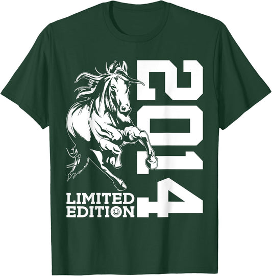 Riding 11th Birthday Horse Limited Edition 2014 Rider T-Shirt - T-Shirt | Forest