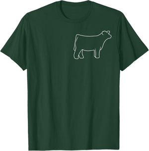 cow show, Show Steer girl T-Shirt - T-Shirt | Forest