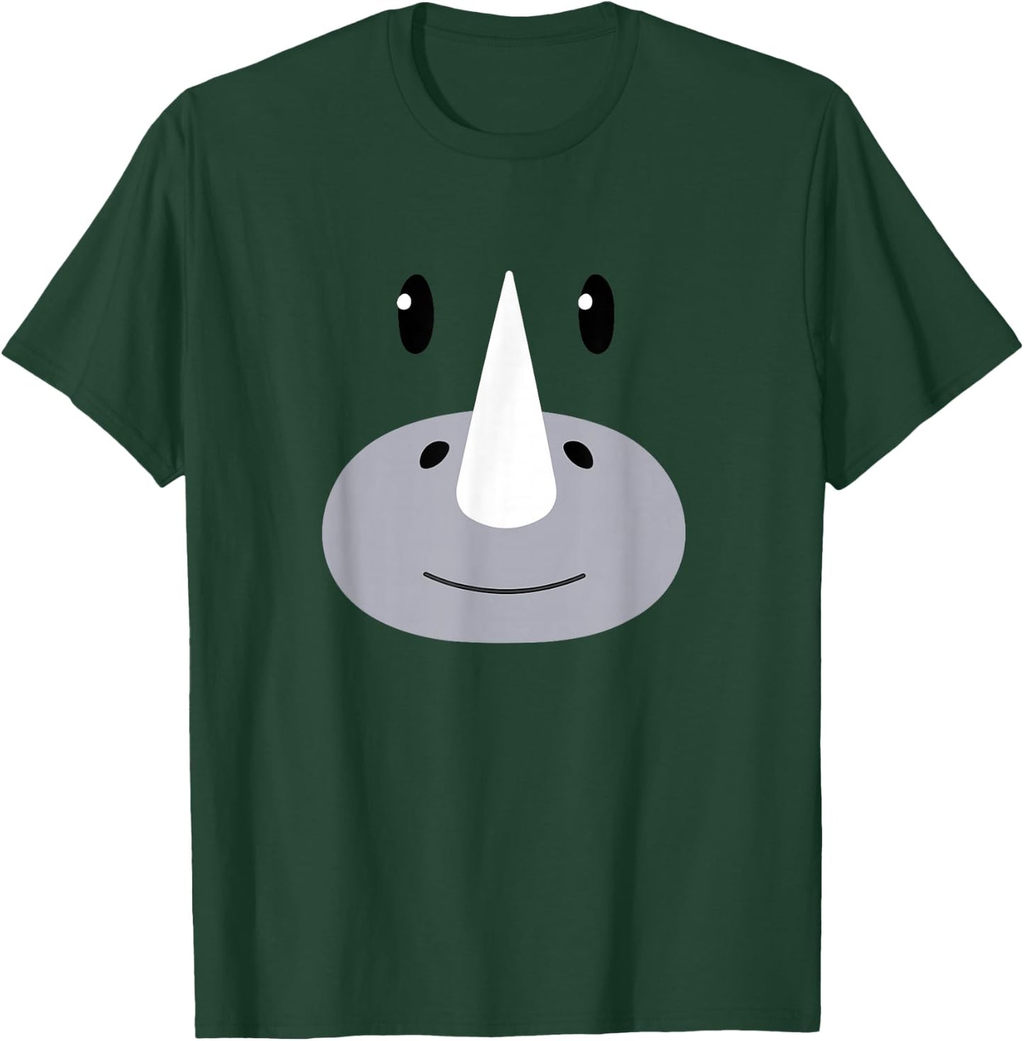 Rhino Face Halloween Costume Adult Kids Toddler Baby 5T 4T T-Shirt - T-Shirt | Forest