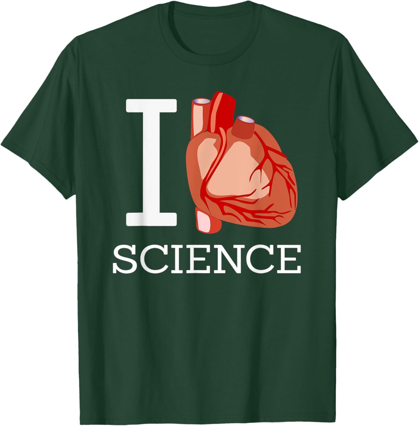 I Love Science I Heart Science Funny Shirt T-Shirt - T-Shirt | Forest