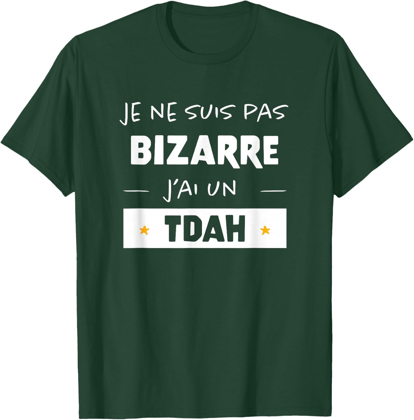 TDAH Sensibilisation Hyperactivité Bizarre Boy Girl , Black, S T-Shirt - T-Shirt | Forest