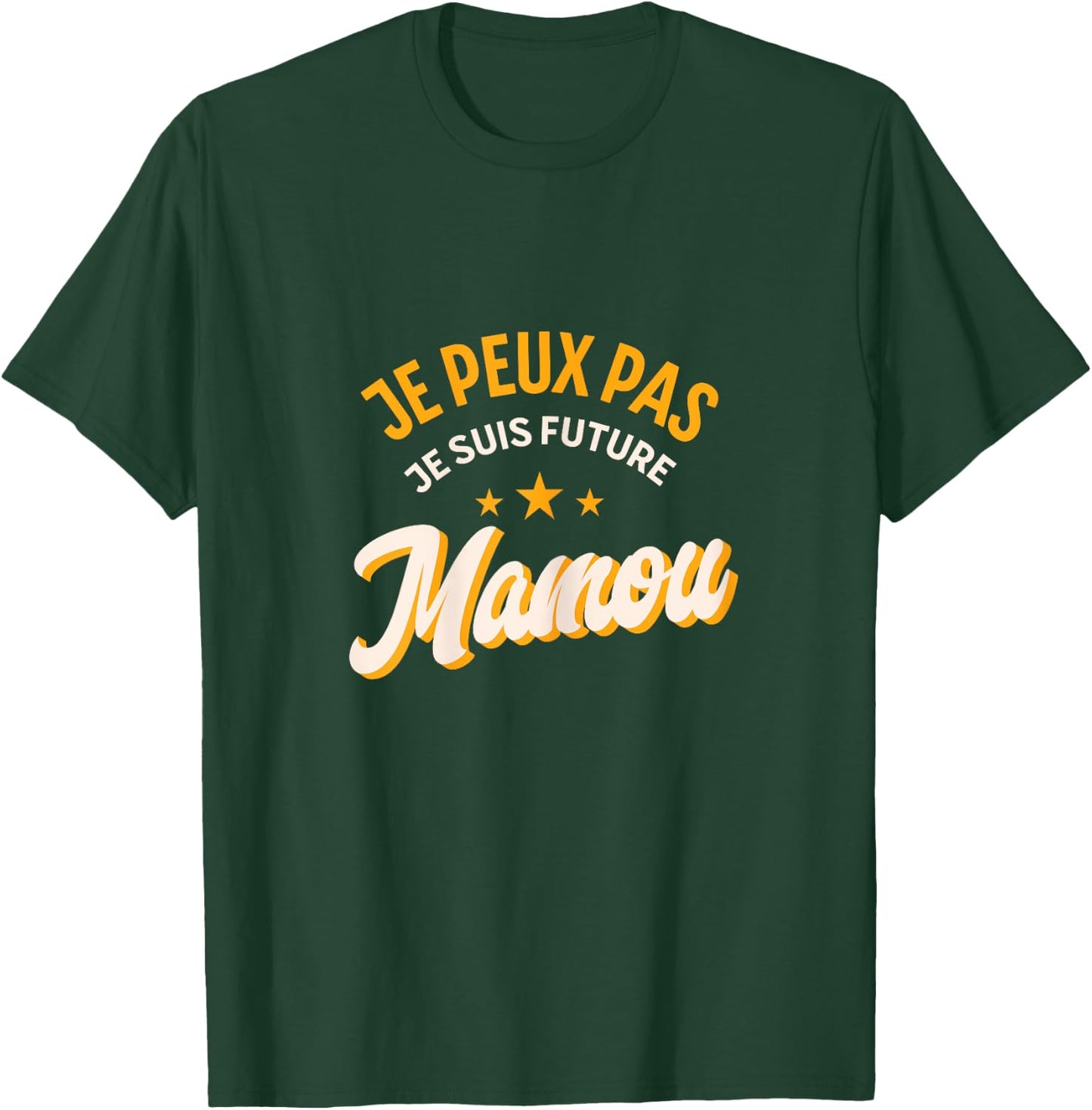 Je Peux Pas Je Suis Future Mamou Gift Grandma 2025 T-Shirt - T-Shirt | Forest
