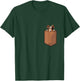 Funny Shetland Sheepdog In Pocket Shetland Sheepdog Lovers Men Women Girls Kids T-Shirt - T-Shirt | Forest