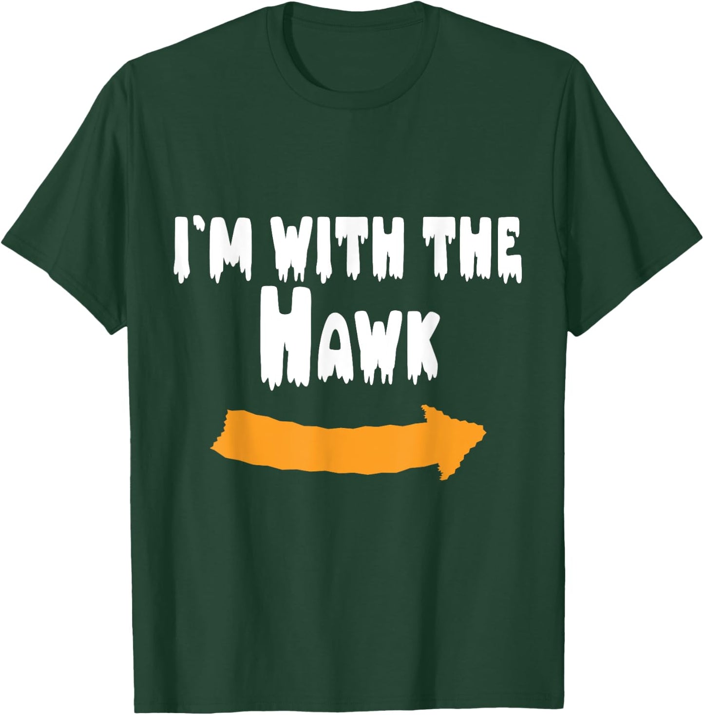 I'm with the Hawk Funny Lazy Halloween Costume T-Shirt - T-Shirt | Forest