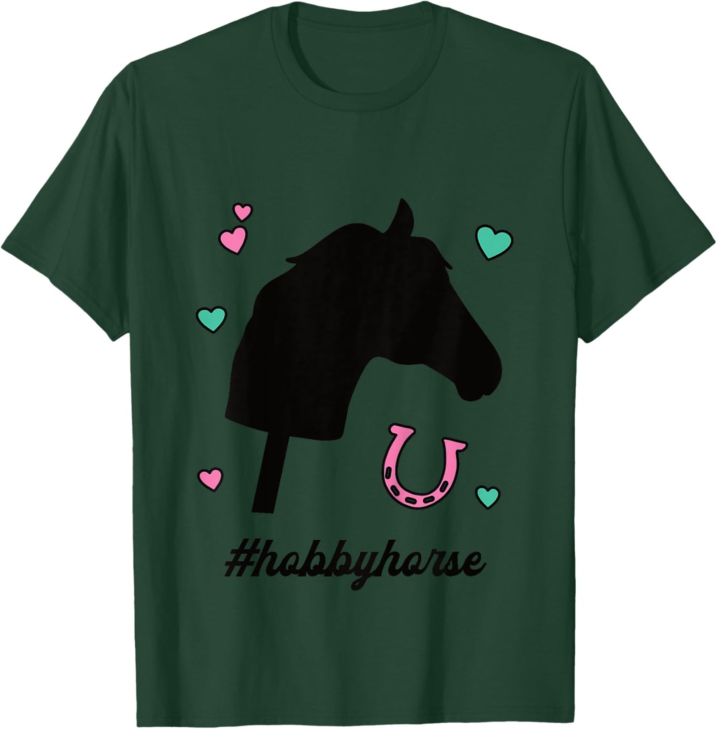 Kinder #Hobbyhorse Mädchen Steckenpferde Reiten Pferd Hobby Horsing T-Shirt - T-Shirt | Forest