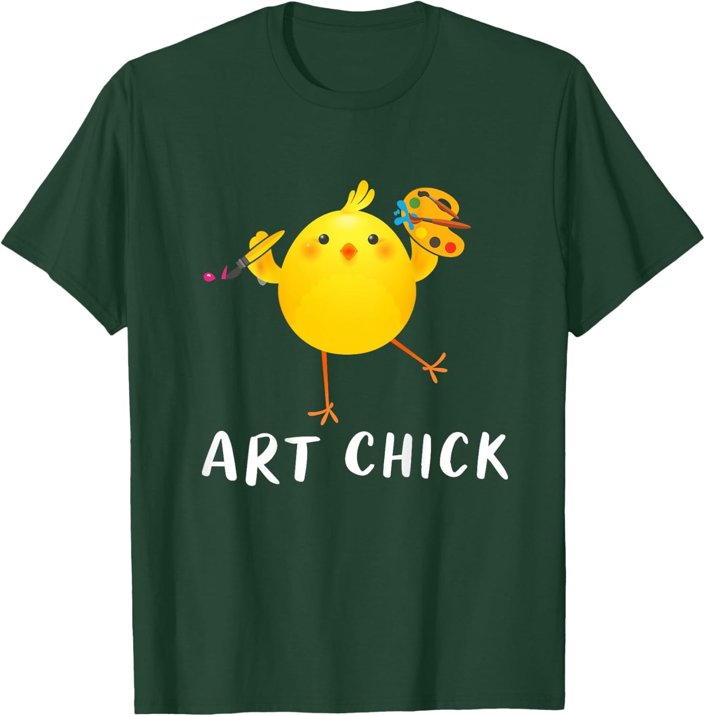 Backprint Art Chick art chicken T-Shirt - T-Shirt | Forest