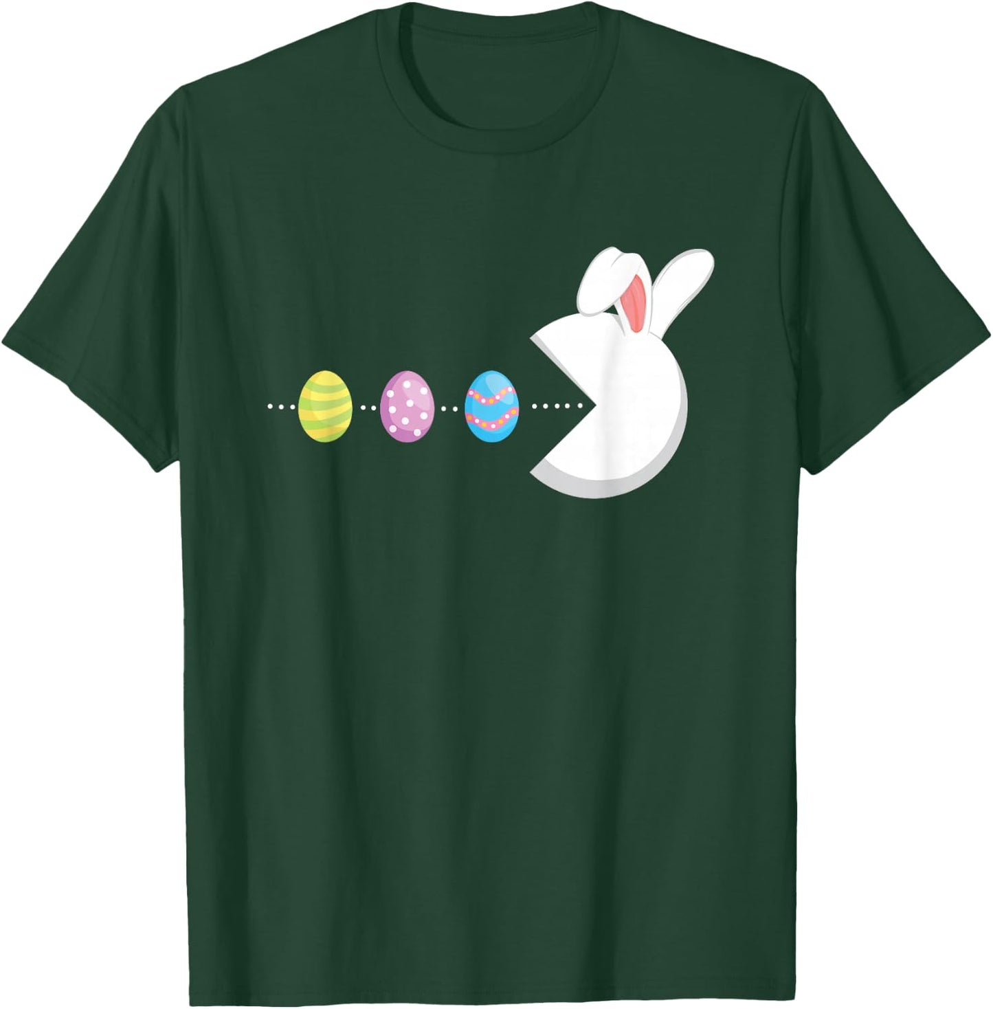 Bunny Easter Egg Gamer - Colorful Eggs Gaming Game T-Shirt - T-Shirt | Forest