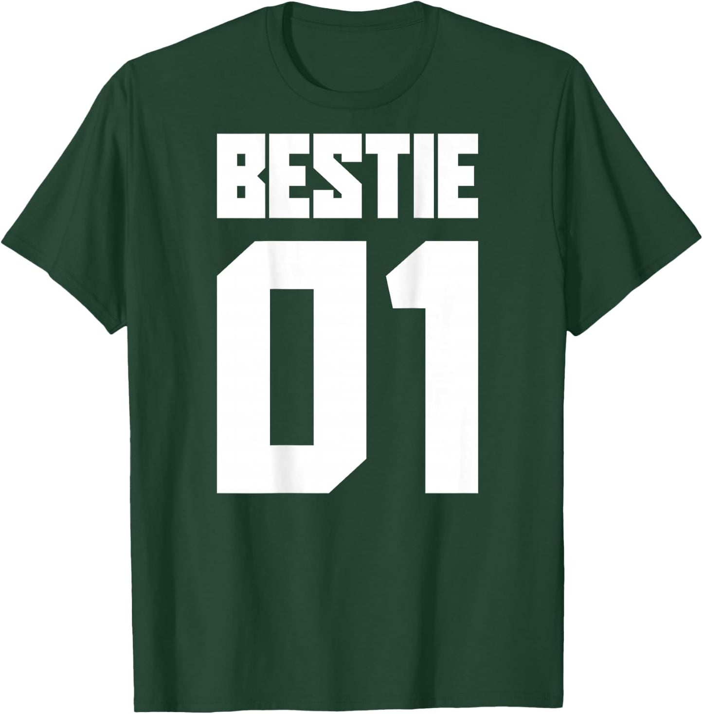 Bestie 01 Bestie 02 Bestie Squad Matching BFF Friend Crew , black, s T-Shirt - T-Shirt | Forest