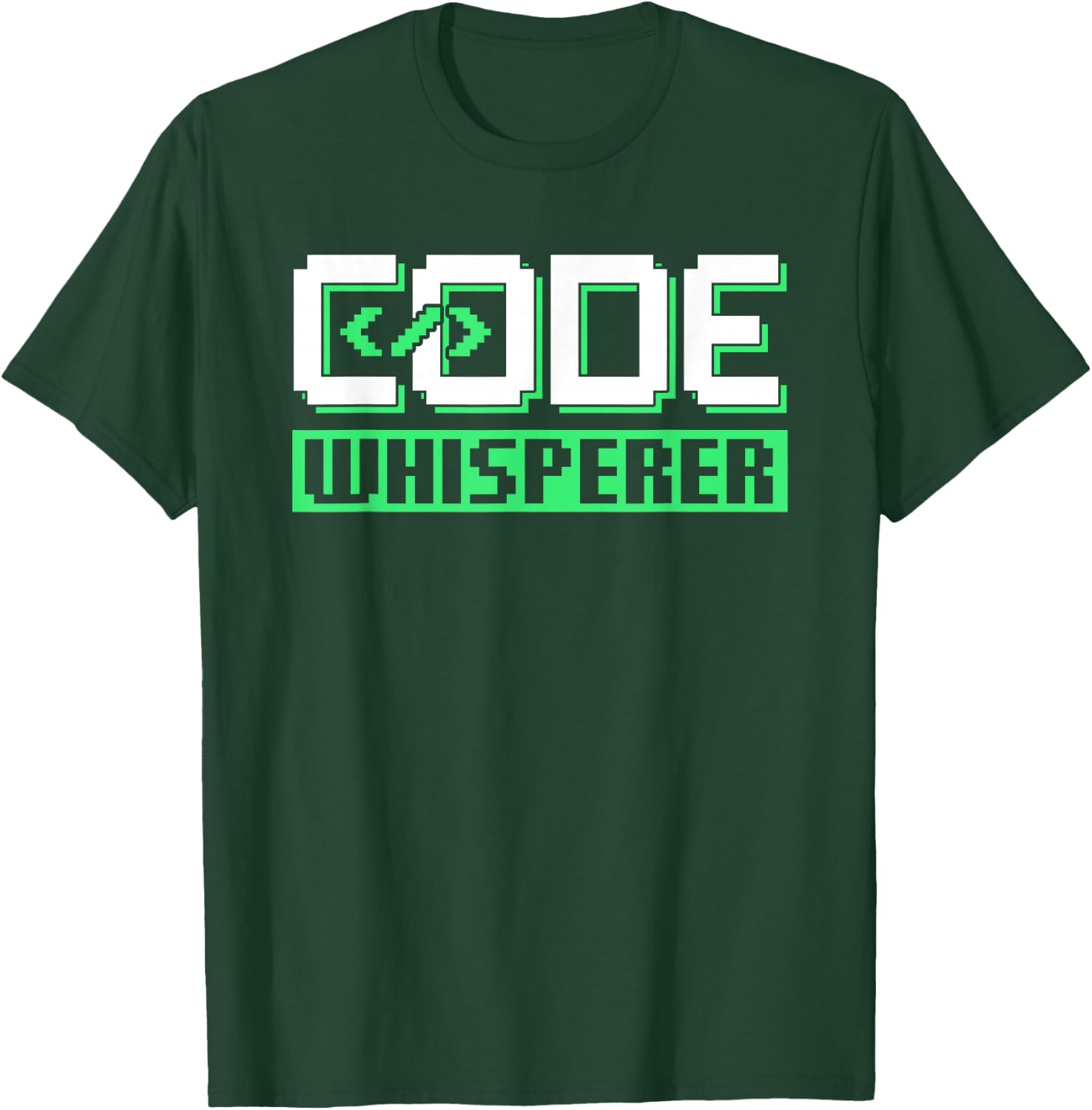 Code Whisperer Coder Programmer Coding Sayings T-Shirt - T-Shirt | Forest