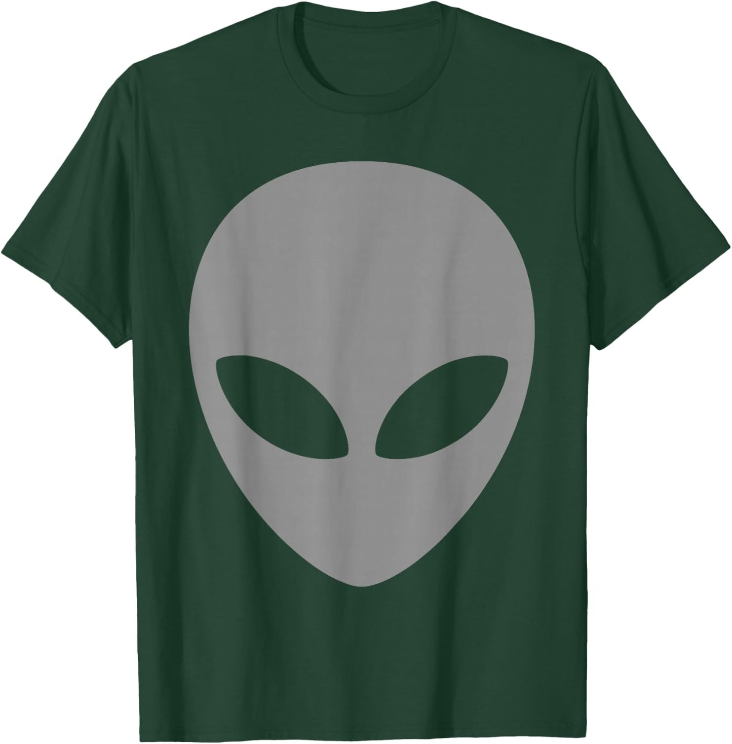 Grey Alien T Shirt Scary Grey Alien Head Shirt T-Shirt - T-Shirt | Forest