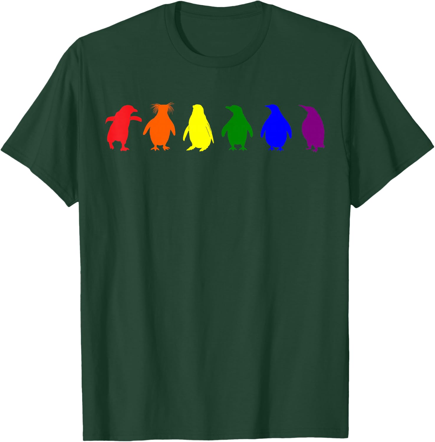 Gay Penguins LGBT Flag Pride Transgender Lesbian LGBT T-Shirt - T-Shirt | Forest