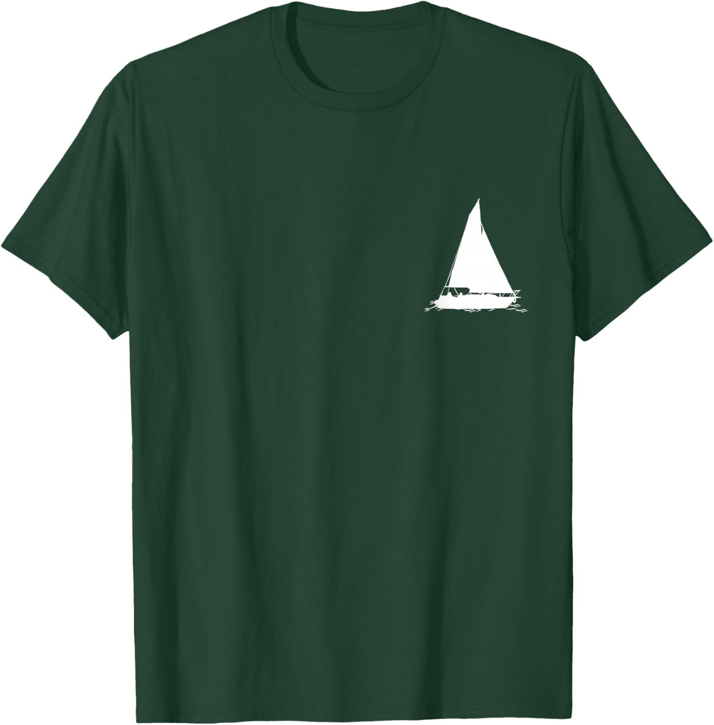 Sailing Vintage Sail Boat Sailor T-Shirt - T-Shirt | Forest