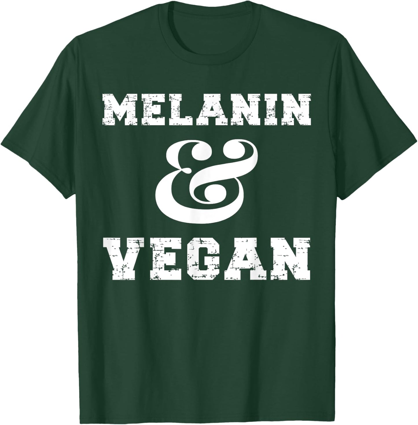 Melanin And Vegan Black African American Vegan Women T-Shirt - T-Shirt | Forest