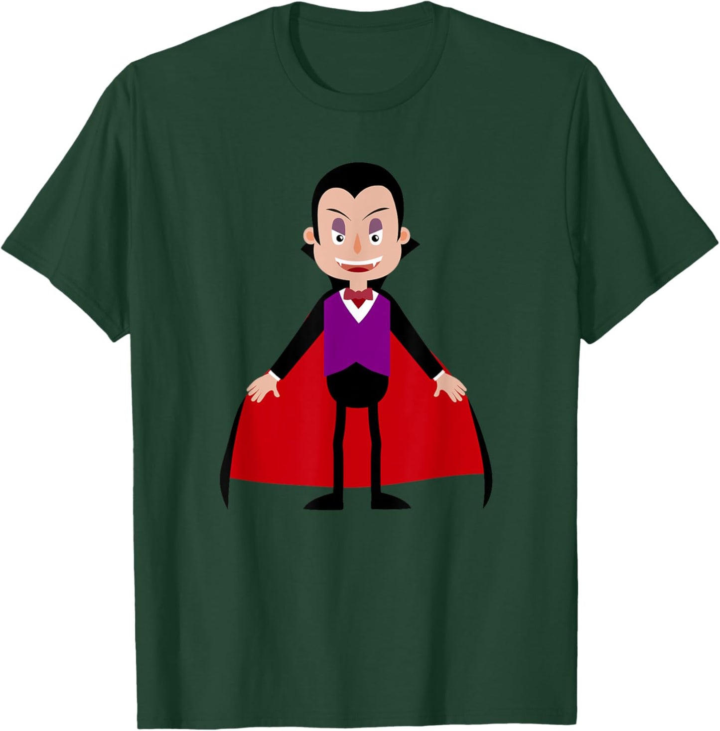 Halloween Vampire Print Graphic T Shirt Kids Boys Girls T-Shirt - T-Shirt | Forest