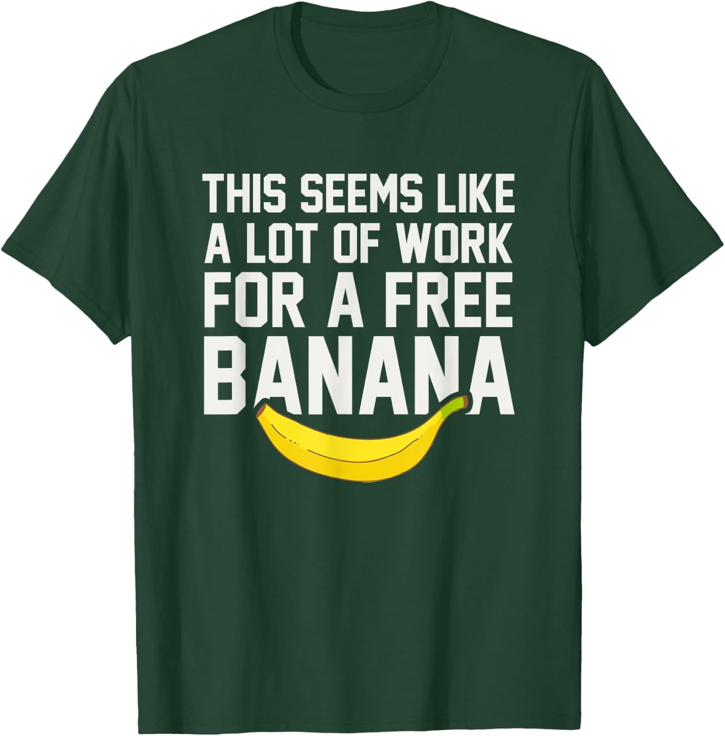 Funny Cross Country Running Shirts - XC Shirt Free Bananaa T-Shirt - T-Shirt | Forest