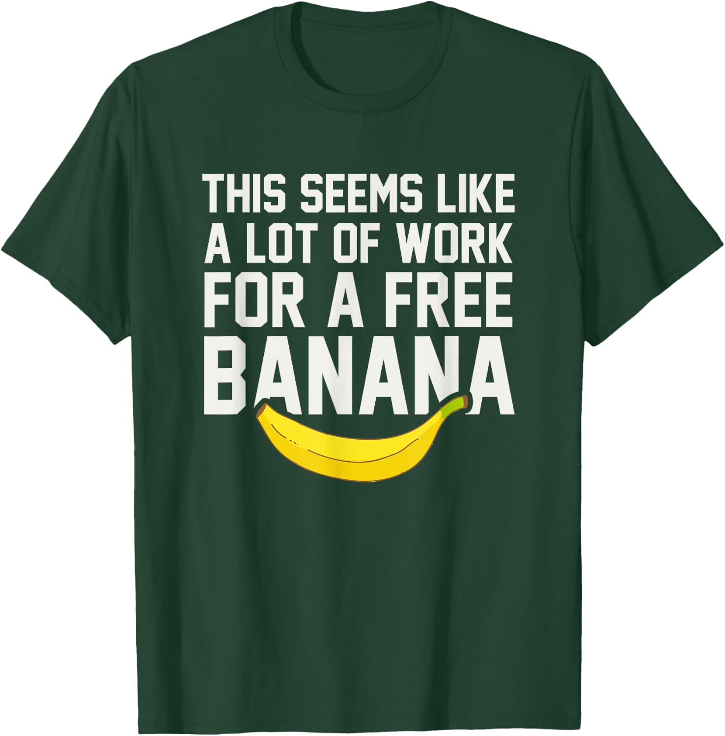 Funny Cross Country Running Shirts - XC Shirt Free Bananaa T-Shirt - T-Shirt | Forest