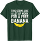 Funny Cross Country Running Shirts - XC Shirt Free Bananaa T-Shirt - T-Shirt | Forest