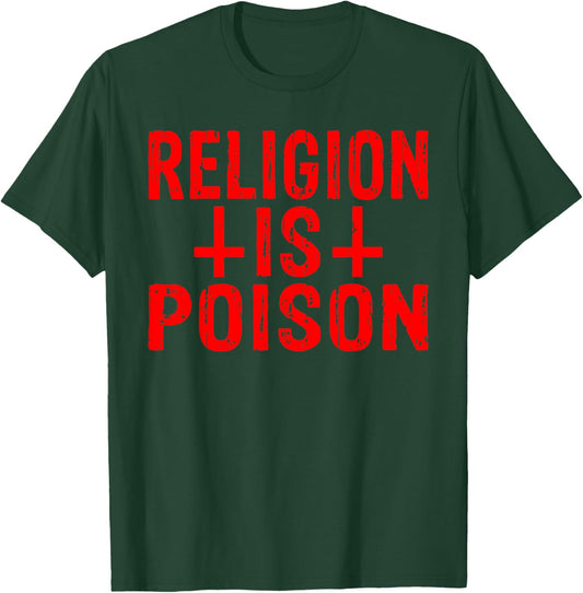 Funny Satanism Satanic Antichrist Occult Satan Goat Atheist T-Shirt - T-Shirt | Forest