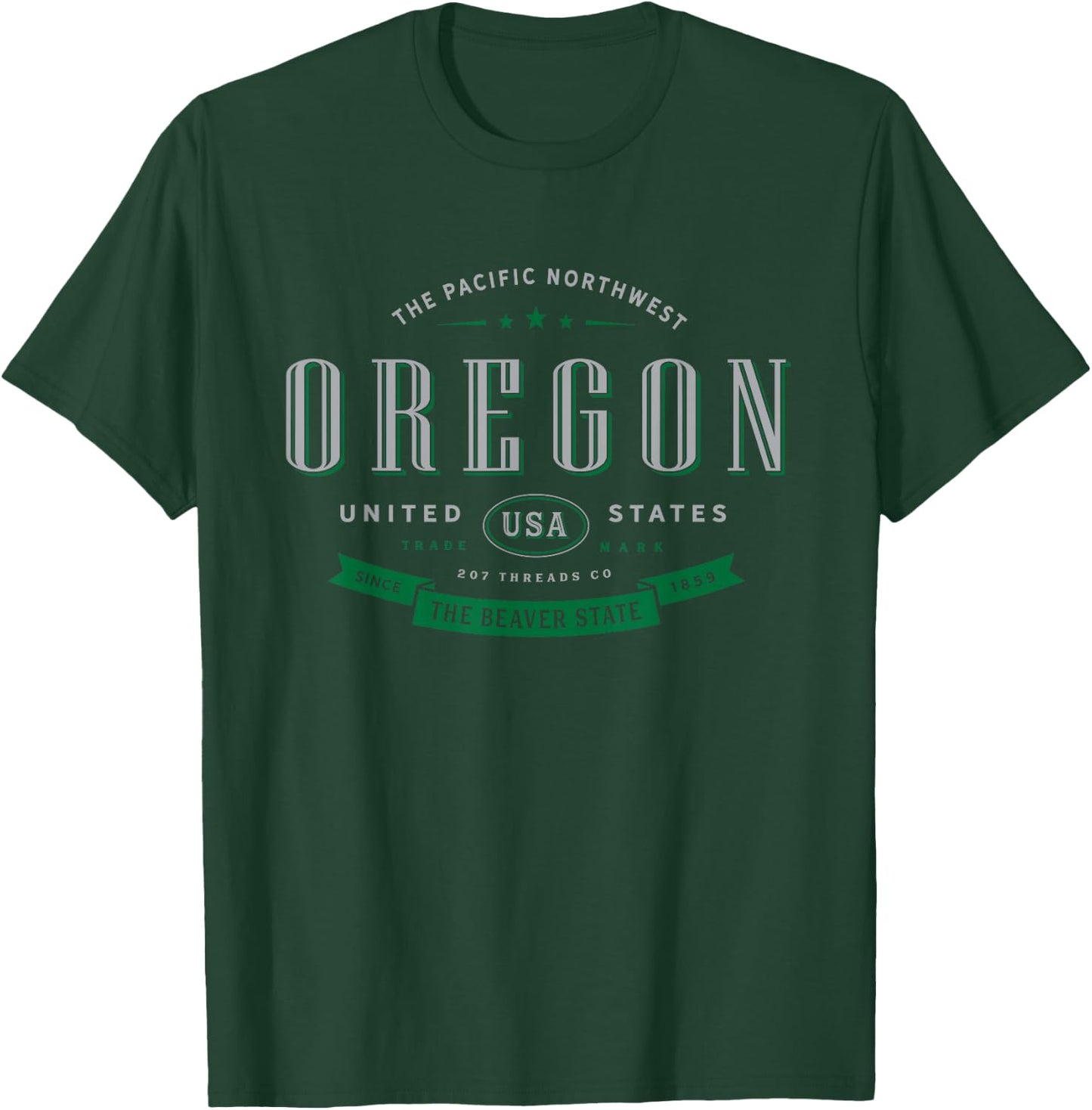 State of Oregon T-Shirt - T-Shirt | Forest