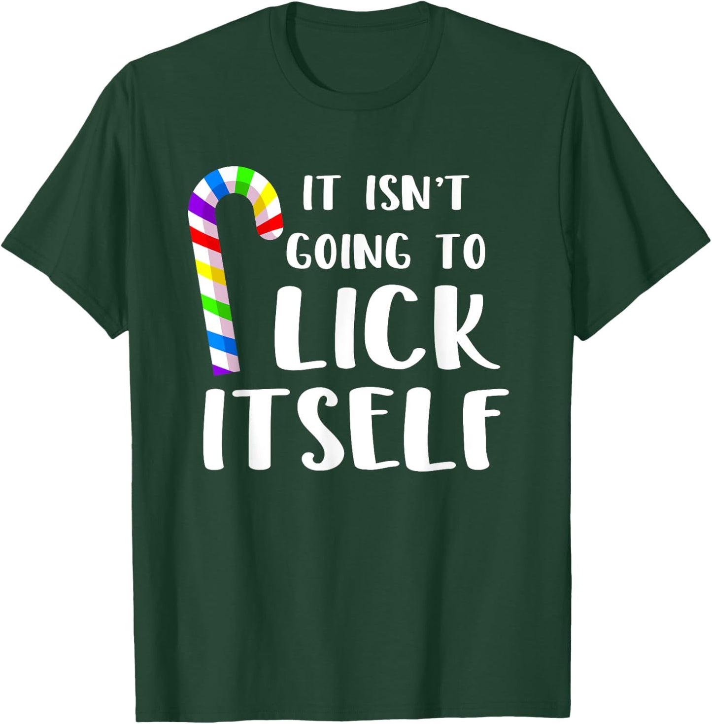 Funny Gay Pride Candy Cane Christmas Pajama T-Shirt - T-Shirt | Forest