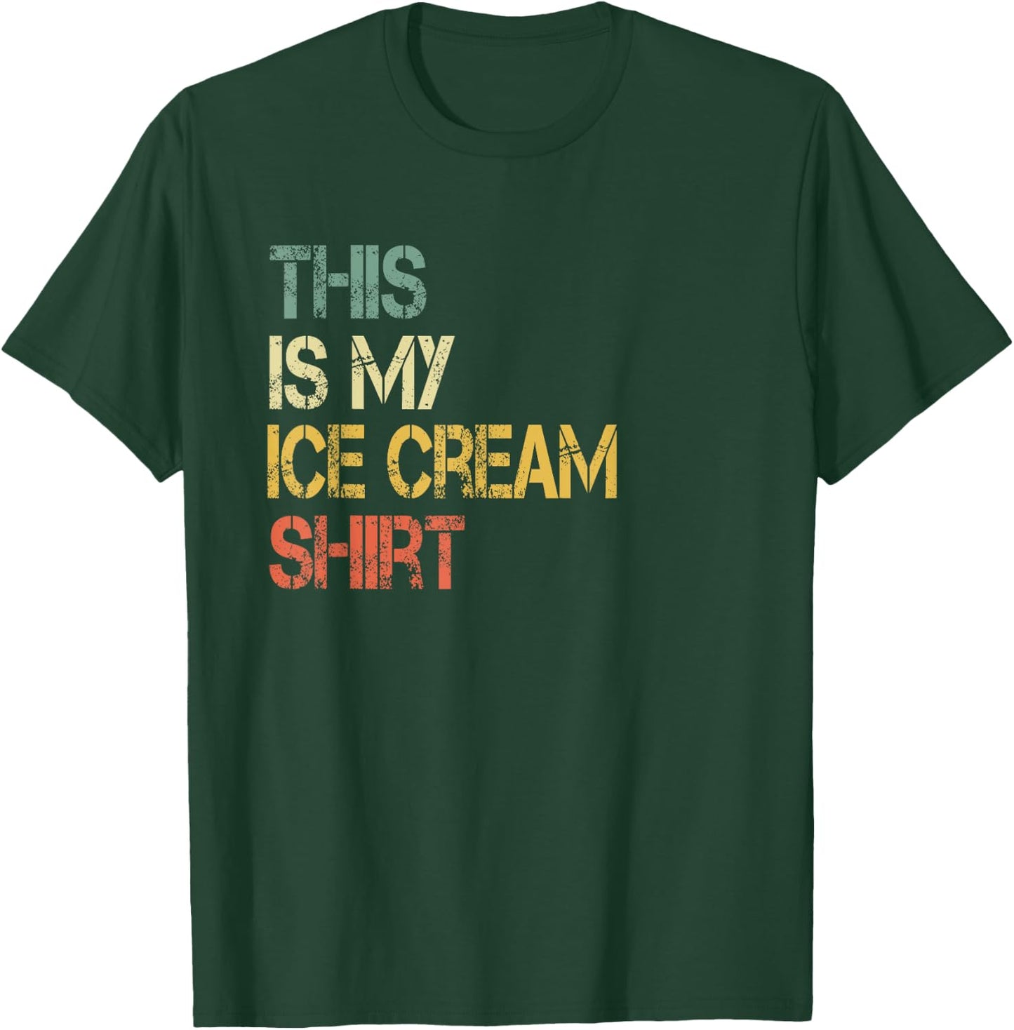 This is My Ice Cream Shirt Funny Birthday Party Cute Kids T-Shirt - T-Shirt | Forest