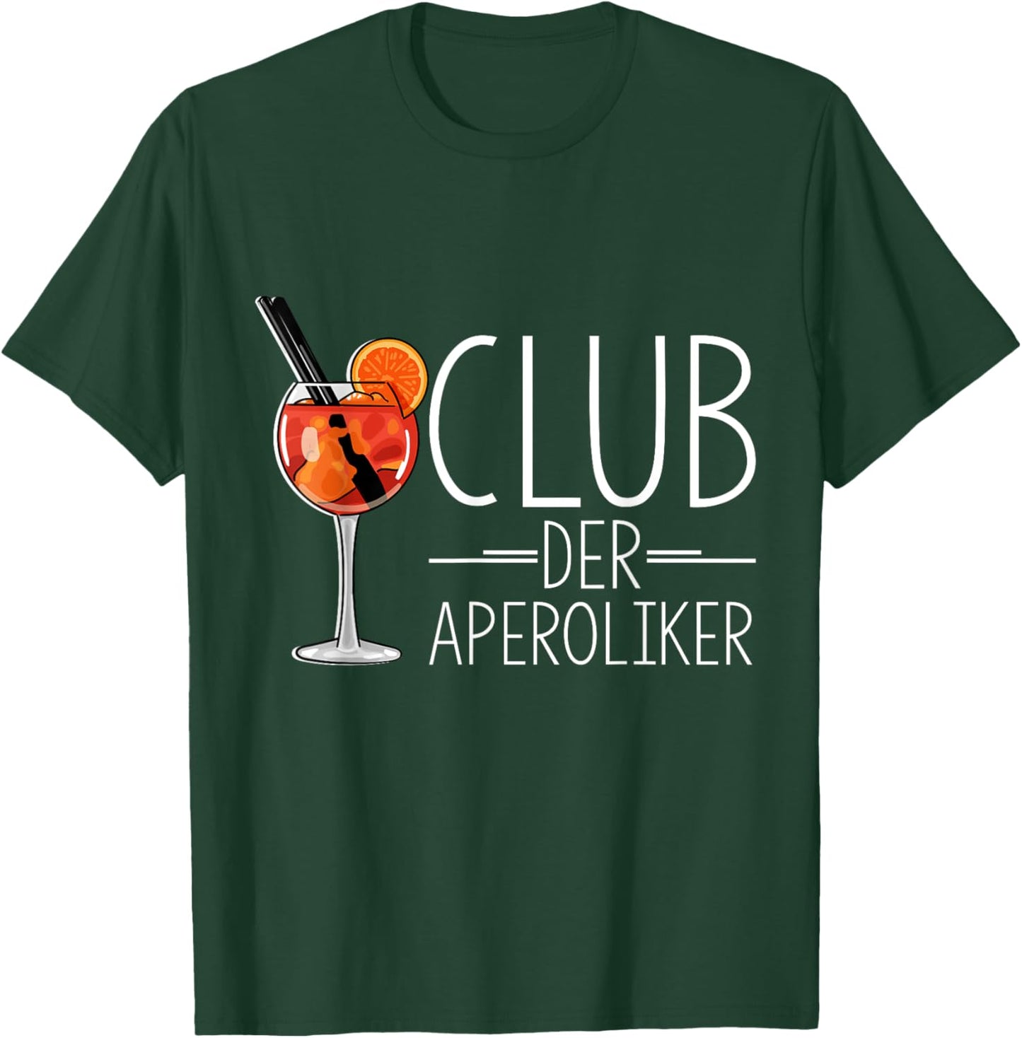 Club of the Aperolics Cocktail Lovers Aperitif Spritz , black T-Shirt - T-Shirt | Forest