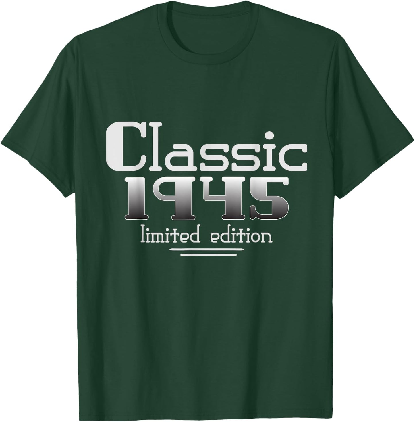 80 Year Old Classic 1945 Vintage 80th Birthday Dad Grandpa T-Shirt - T-Shirt | Forest