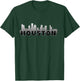 Houston Throwback Silhouette Buildings Retro Houston T-Shirt - T-Shirt | Forest