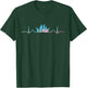 Heartbeat EKG Team Artistic Swim , Black, S T-Shirt - T-Shirt | Forest