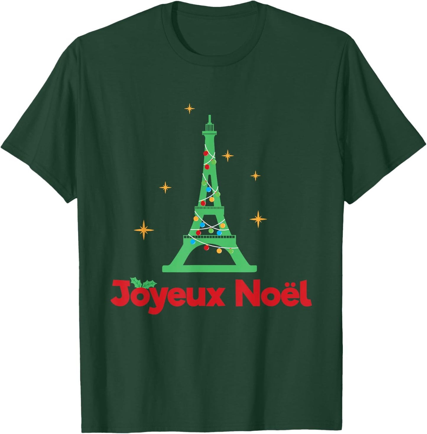 French Merry Christmas - Joyeux Noel T-Shirt - T-Shirt | Forest