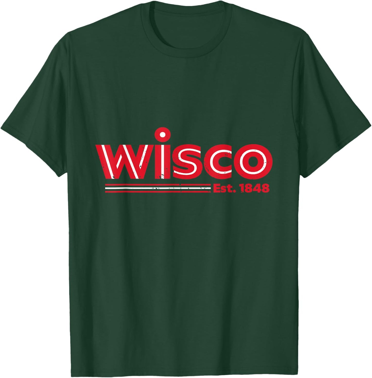 Wisco Design - Wisconsin Sweat T-Shirt - T-Shirt | Forest