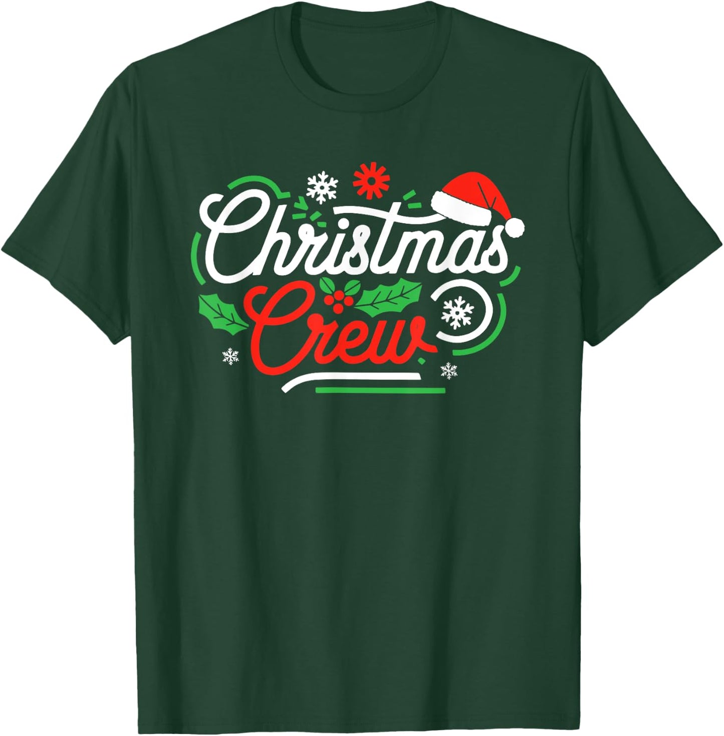 Christmas Crew Shirt Adult Men Women Kids Christmas Pajamas T-Shirt - T-Shirt | Forest
