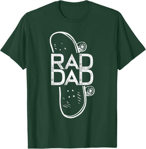 Rad Dad Skateboard Father T-Shirt - T-Shirt | Forest