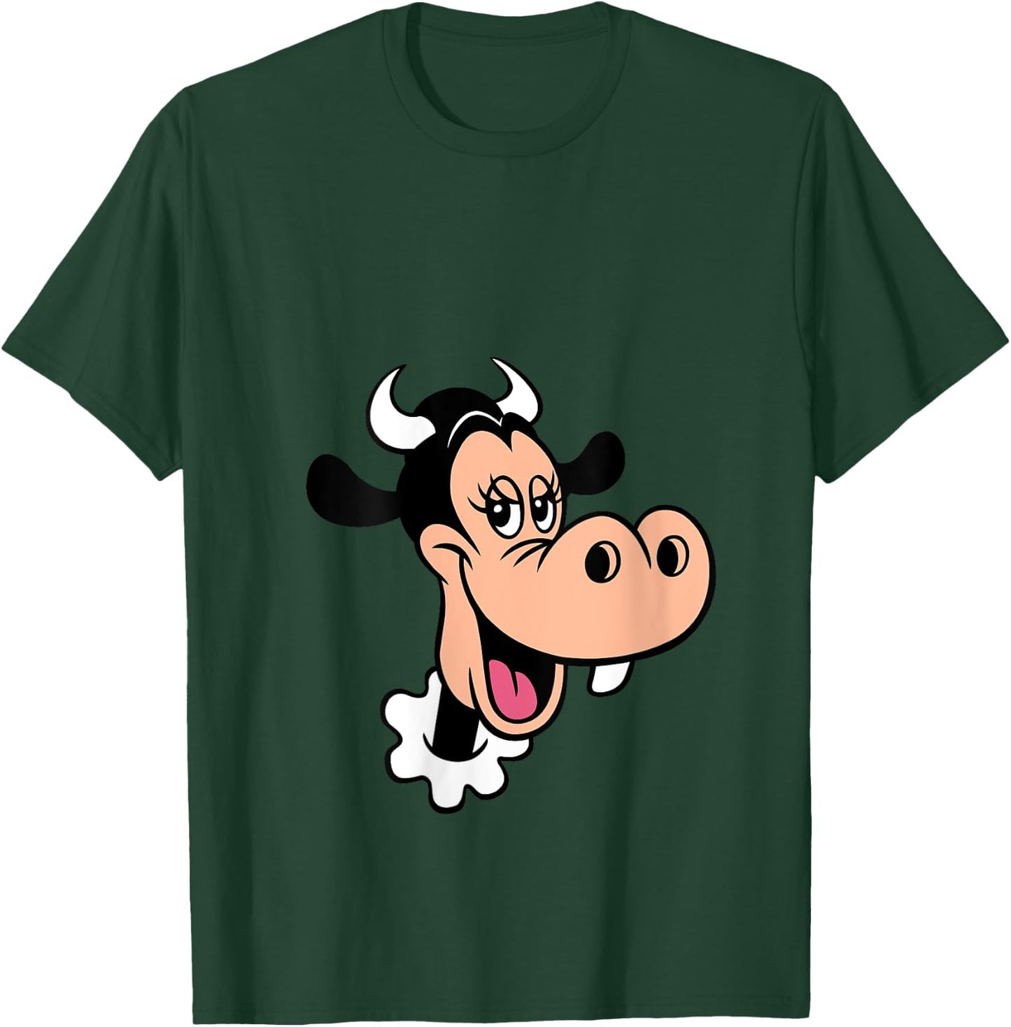 Disney Clarabelle Cow Big Face Costume V-Neck T-Shirt - T-Shirt | Forest