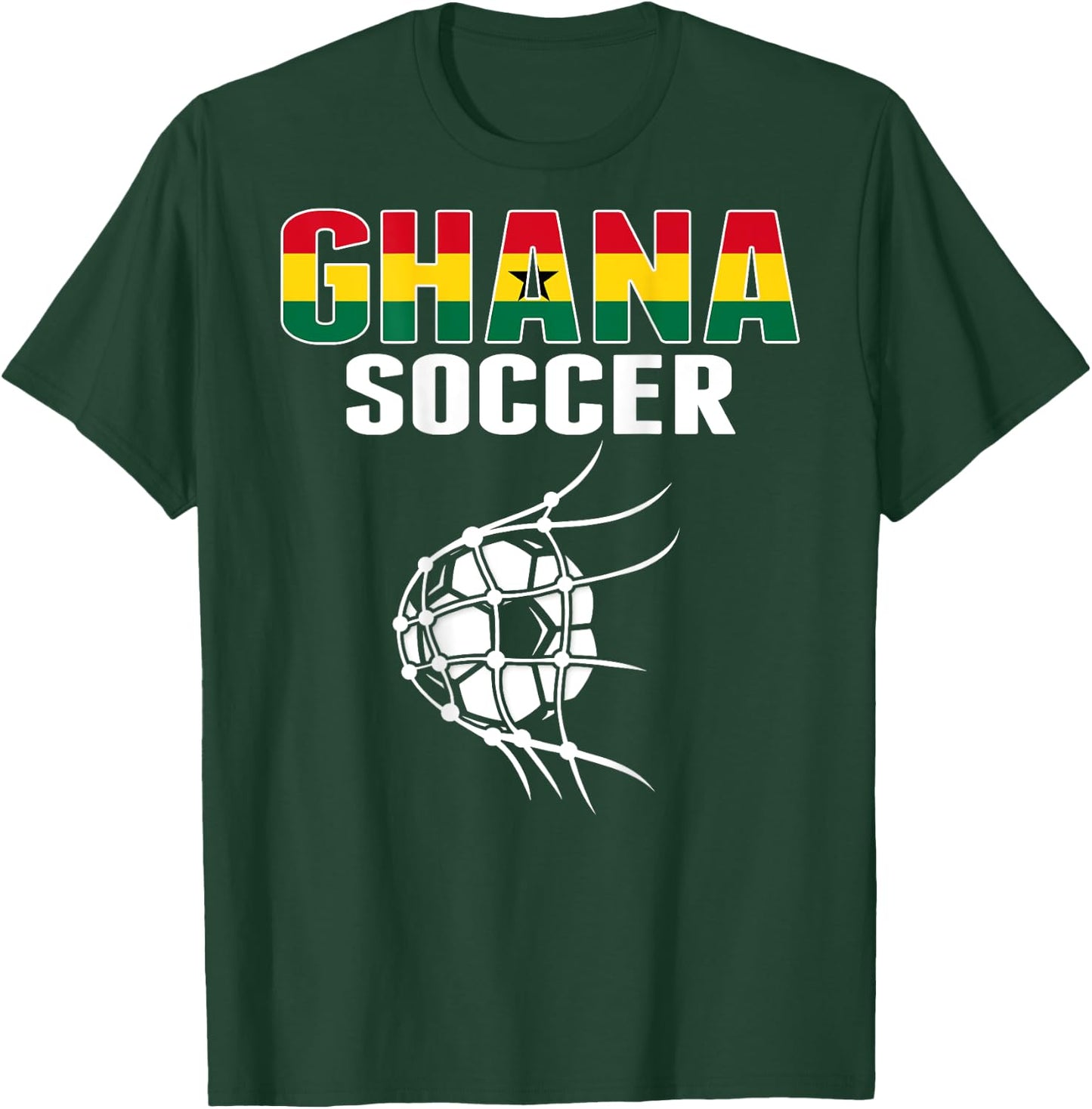 Proud Ghana Soccer Fans Jersey Support Ghanian Football Team T-Shirt - T-Shirt | Forest