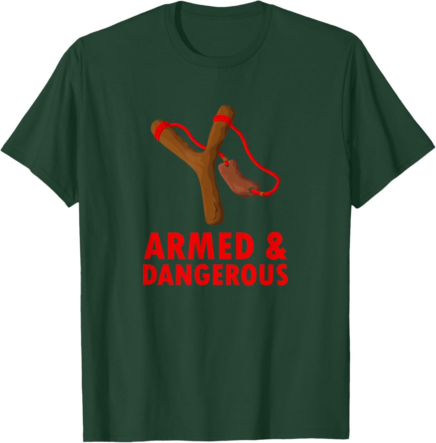 Toy Slingshot Backyard Rabbit & Squirrel Hunting T-Shirt - T-Shirt | Forest