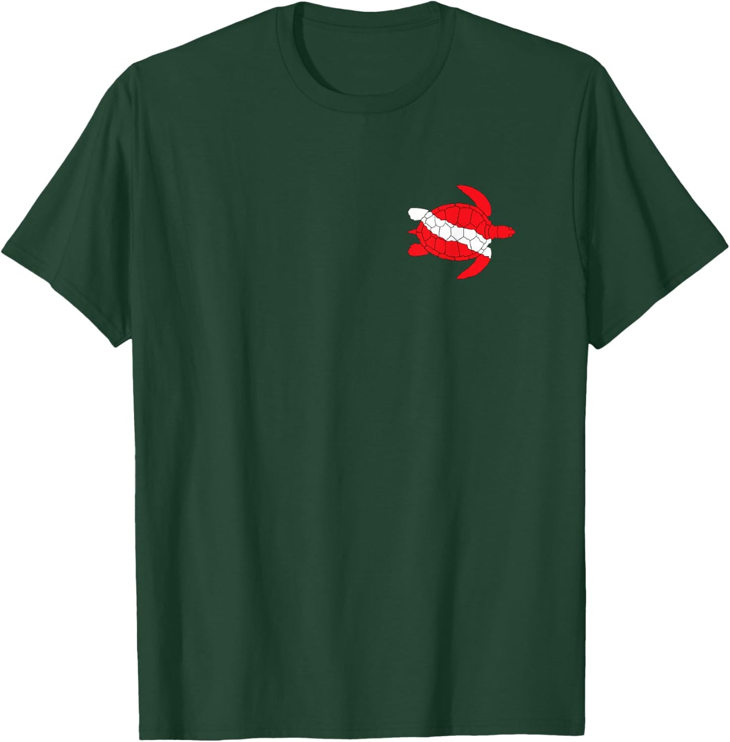 Sea Turtle Dive Flag Scuba Diving Lovers Diver Shirt T-Shirt - T-Shirt | Forest