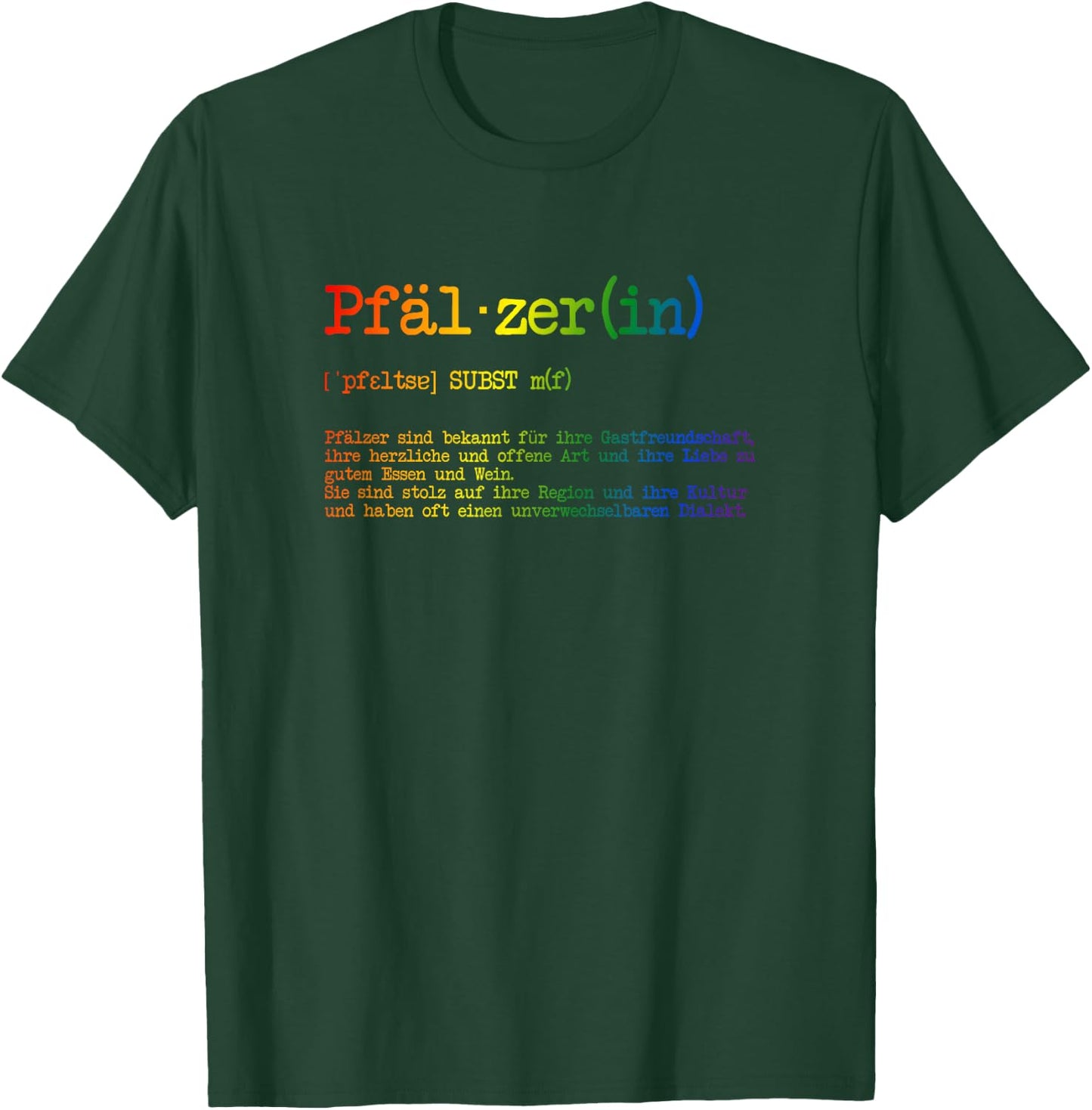 Pfälzer und Pfälzerin Wörterbuch Definition T-Shirt - T-Shirt | Forest