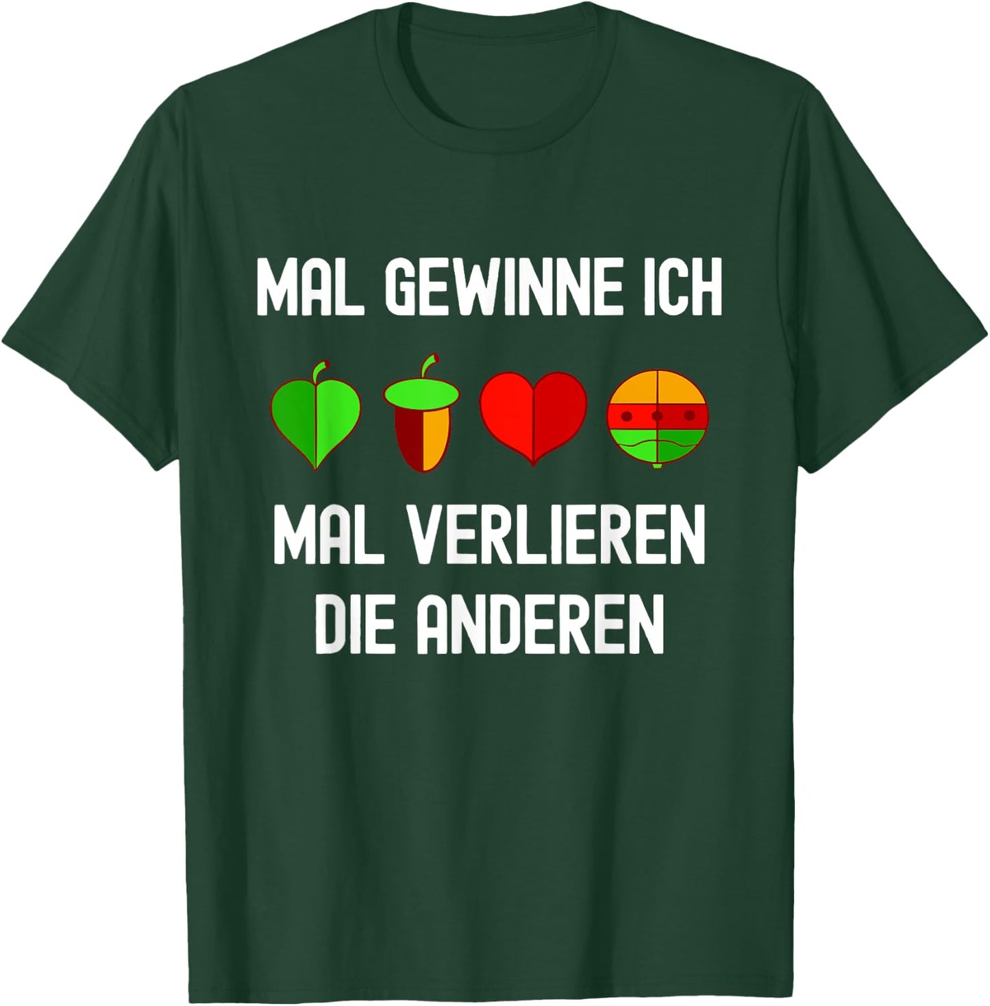 Schafkopf Kartenspiel Spielkarten Bayerischer Schafkopf T-Shirt - T-Shirt | Forest