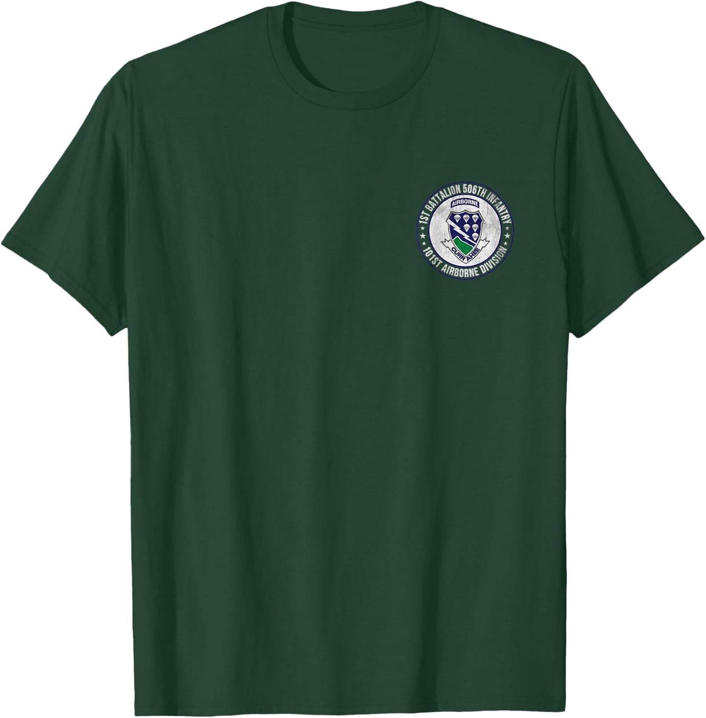 1st Battalion 506th Infantry 101st Airborne Division Veteran T-Shirt - T-Shirt | Forest
