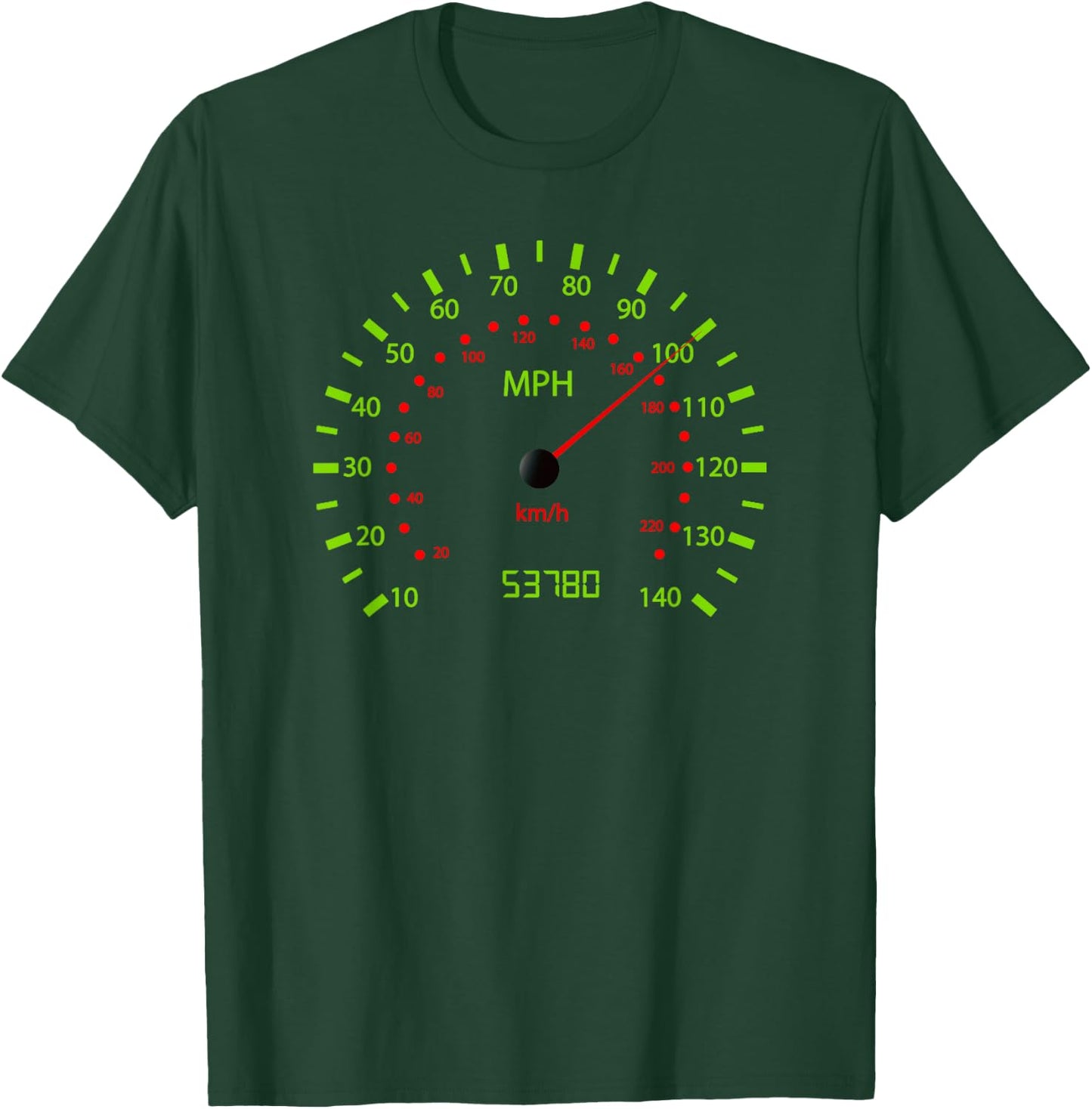 Odometer Car Race High Speed T shirt Motorcycle Bicycle T-Shirt - T-Shirt | Forest