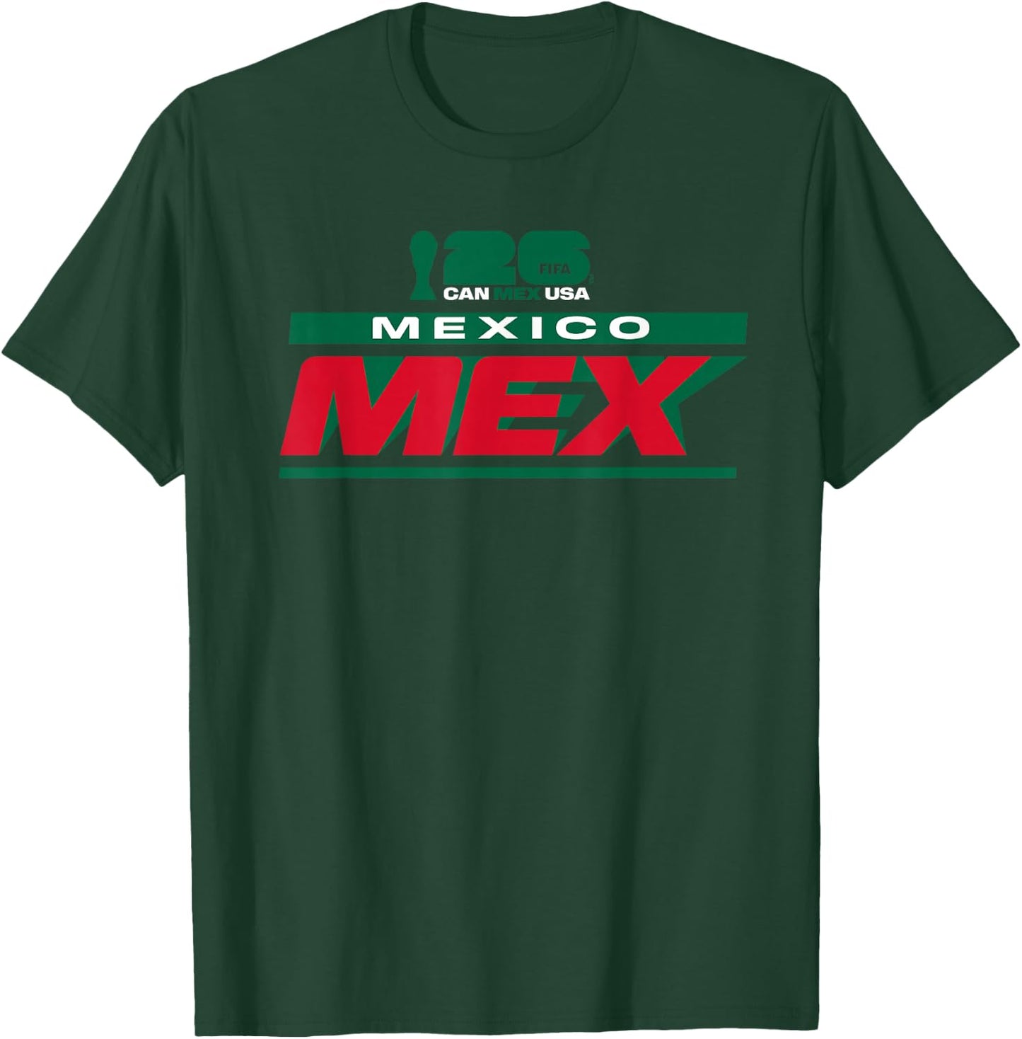 FIFA WORLD CUP26 Mexico Host Country Bar T-Shirt - T-Shirt | Forest