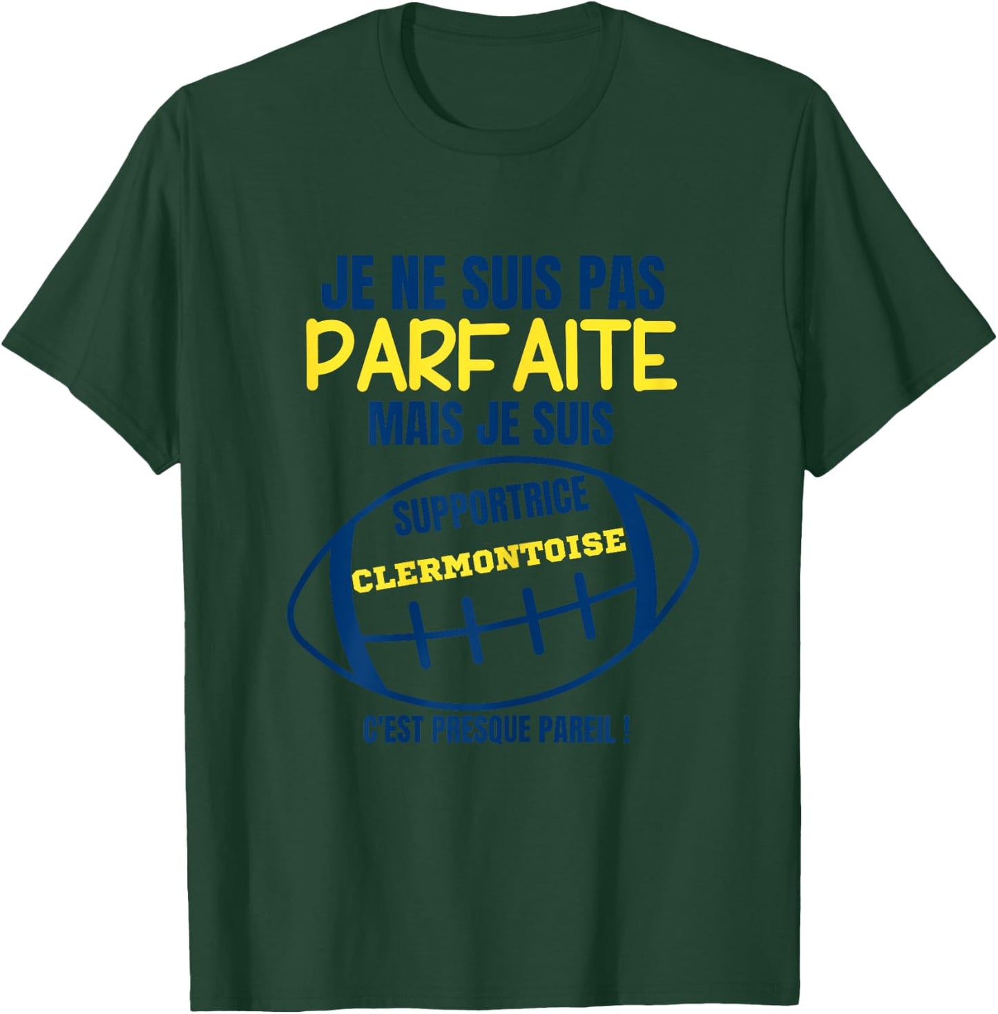 Clermontoise Fan, almost perfect - Humour Rugby , grey, Female X-Small T-Shirt - T-Shirt | Forest