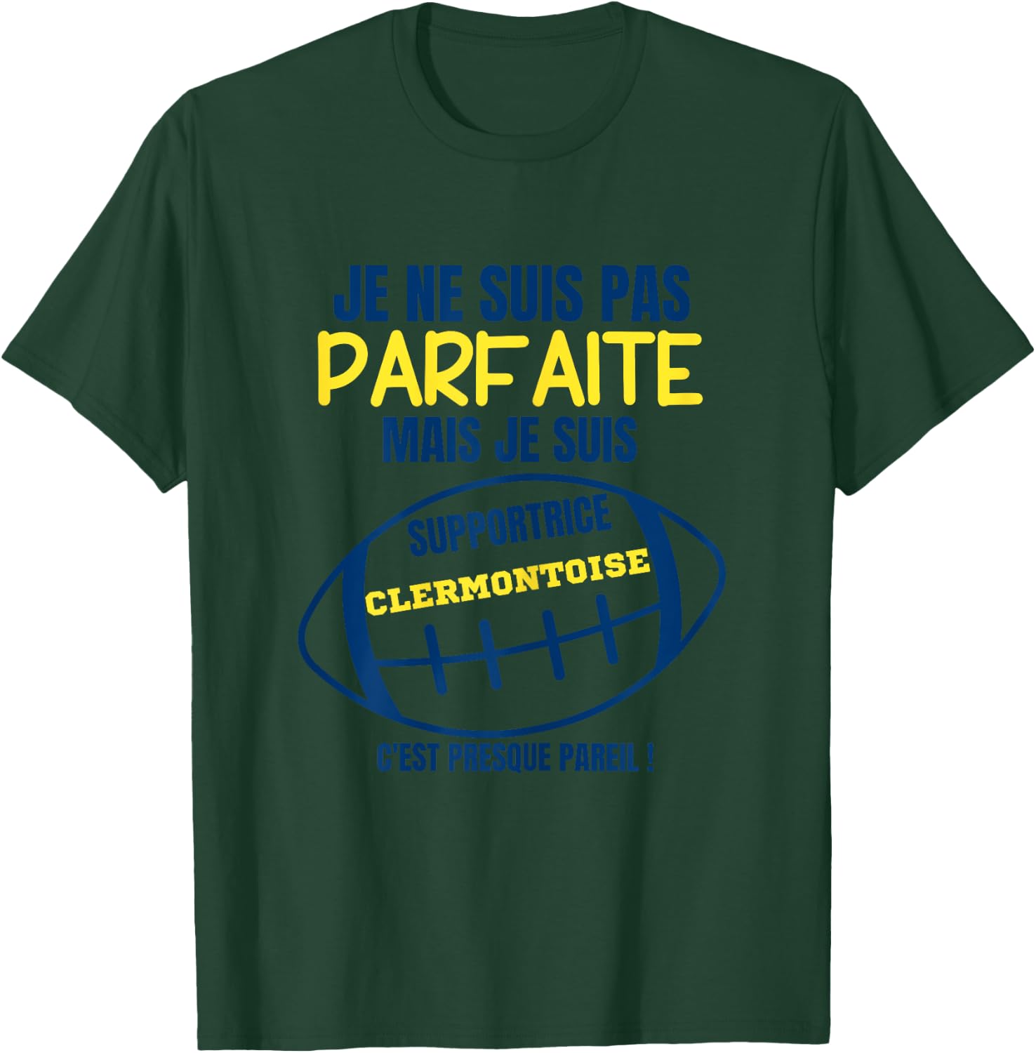 Clermontoise Fan, almost perfect - Humour Rugby , grey, Female X-Small T-Shirt - T-Shirt | Forest