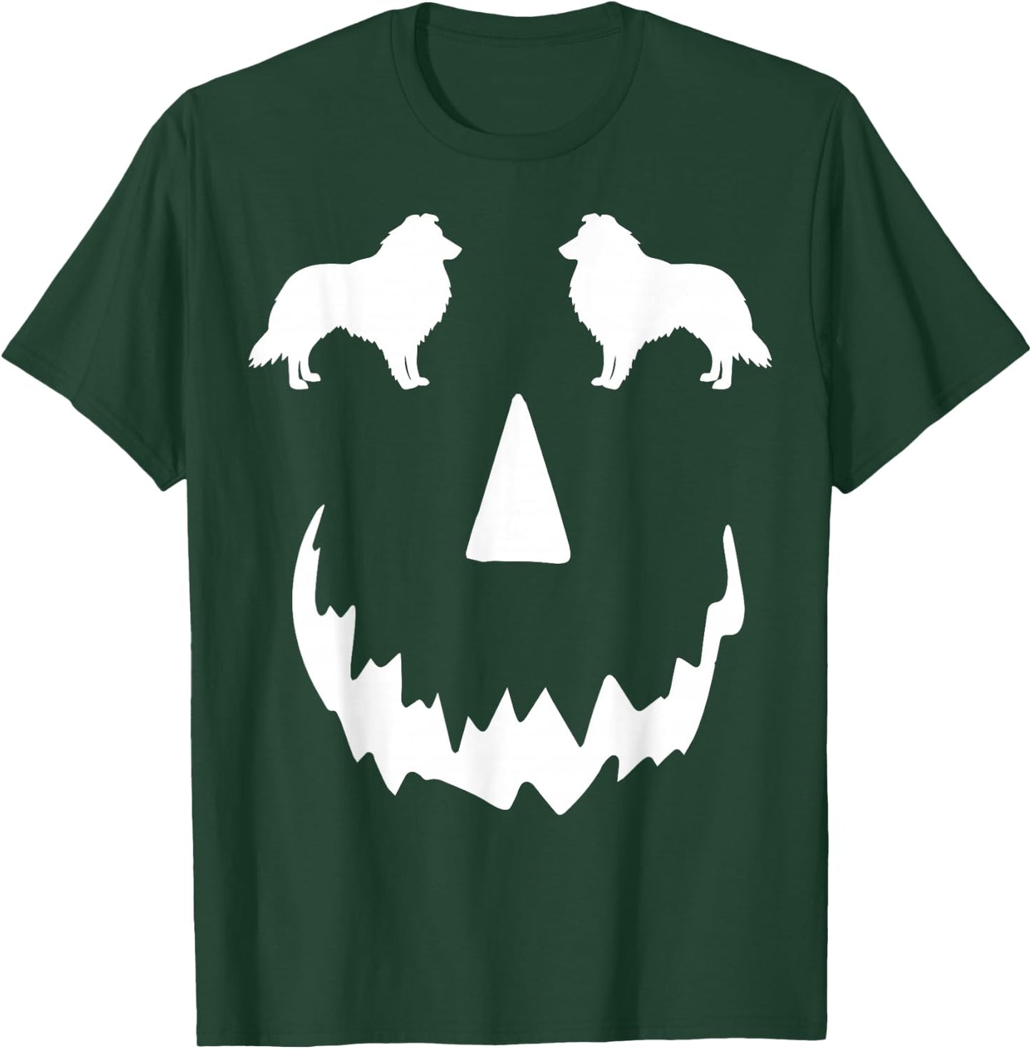 pumpkin Sheltie halloween, Shetland Sheepdog halloween T-Shirt - T-Shirt | Forest