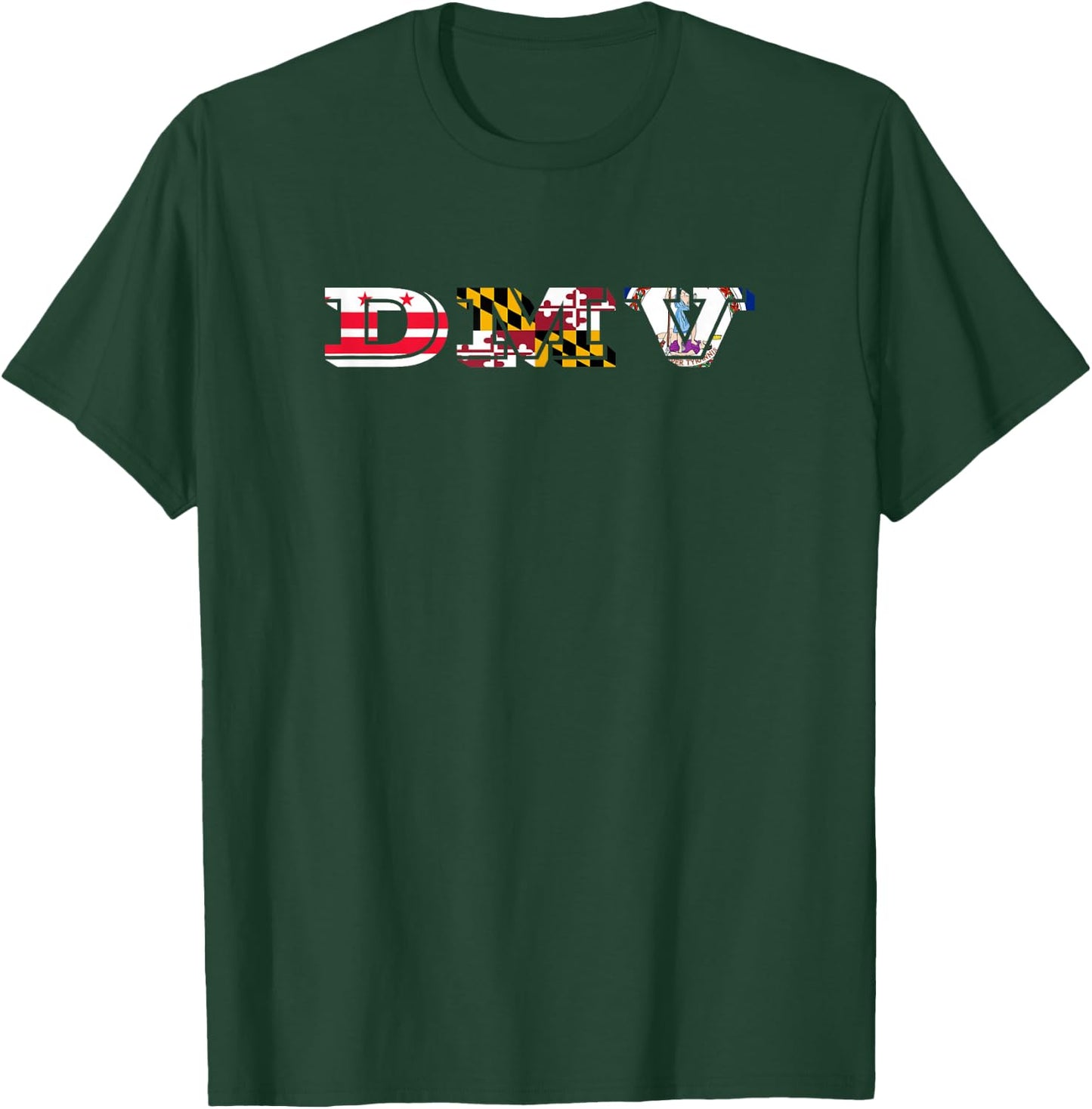 DMV - D.C., Maryland, Virginia - Souvenir T-Shirt - T-Shirt | Forest