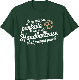 Je Suis Pas Parfait Mais Je Suis Handballler Gift , Black, S T-Shirt - T-Shirt | Forest