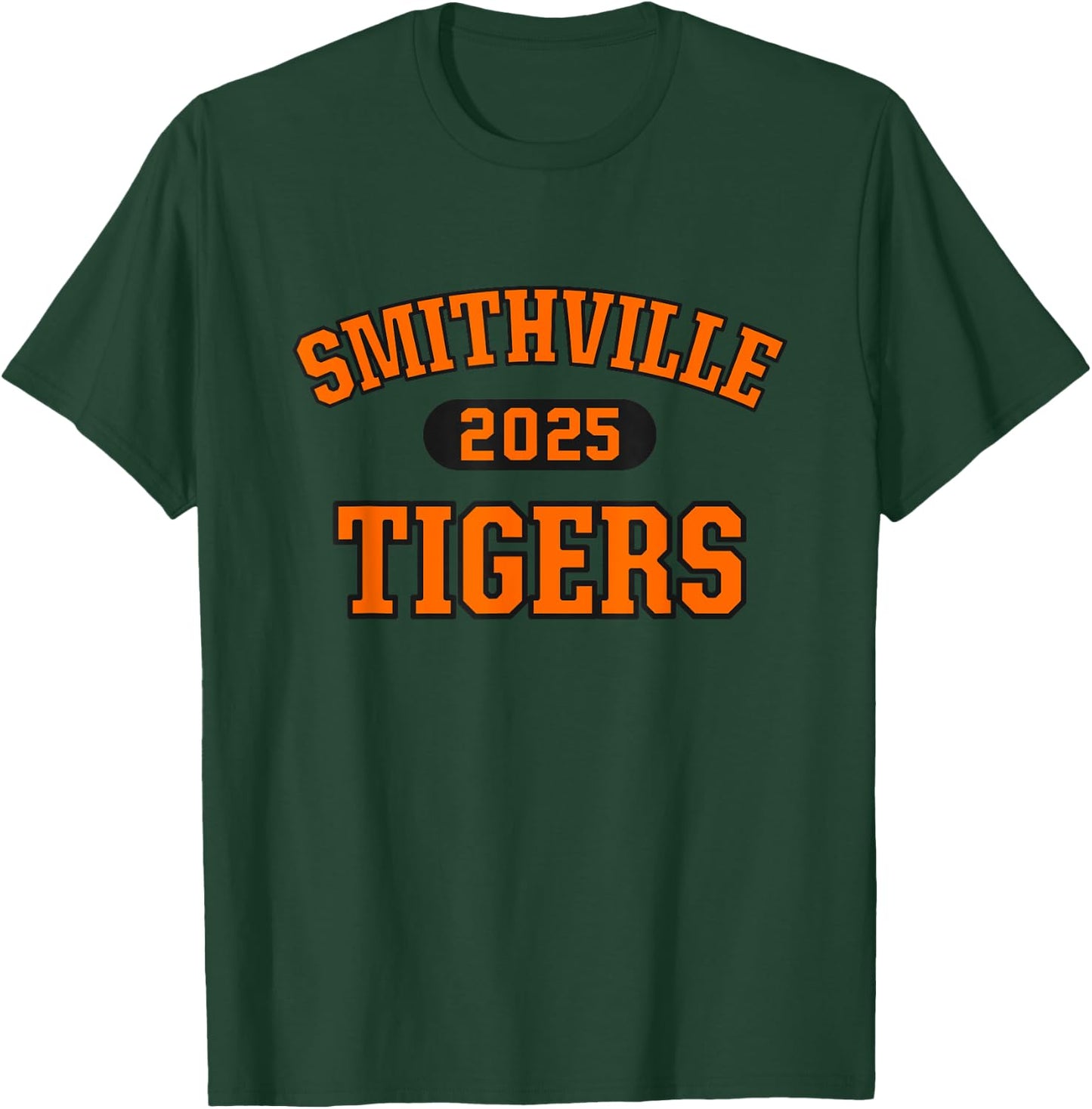 Smithville Tigers High School Arch 2025 T-Shirt - T-Shirt | Forest