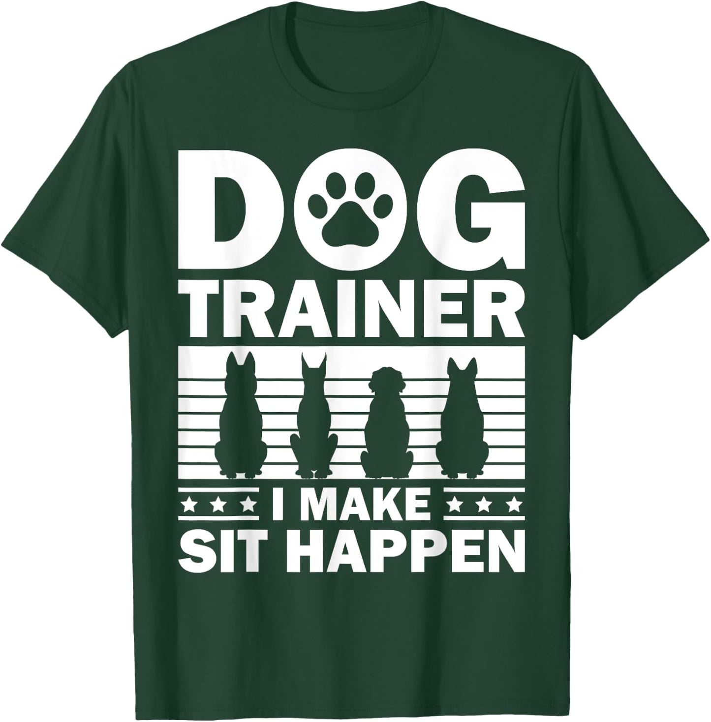 Cool Dog Trainer Women Dog Training Agility Class T-Shirt - T-Shirt | Forest